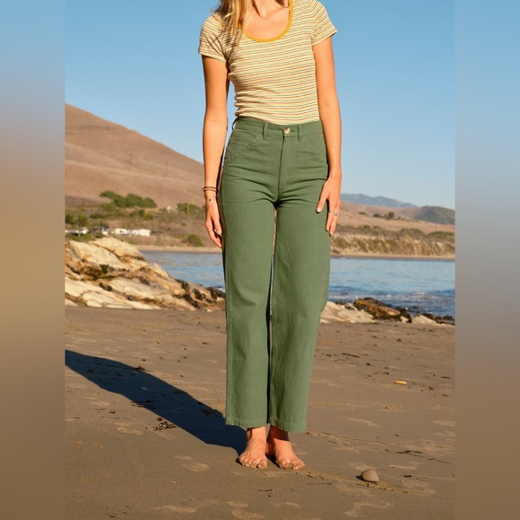 Jungmaven Pants - Mollusk Painter Pants - Bud Green